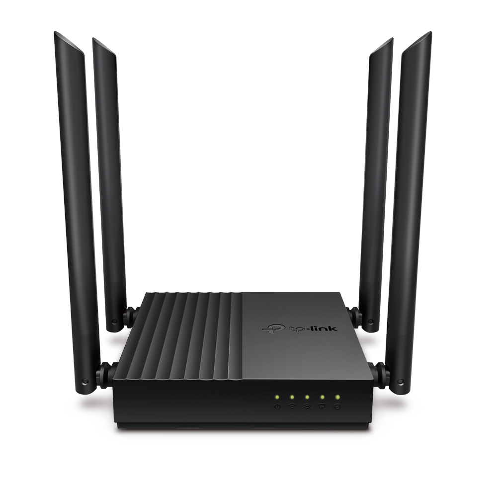 TP-Link - AC1200 Wireless Dual-Band MU-MIMO Gigabit Wi-Fi Router - Black (Archer C64)