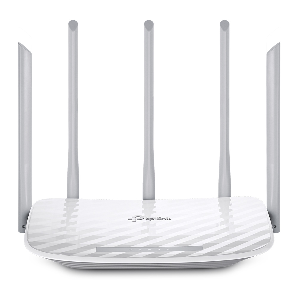 TP-Link - AC1350 Dual-Band Wi-Fi Router - White (Archer C60)