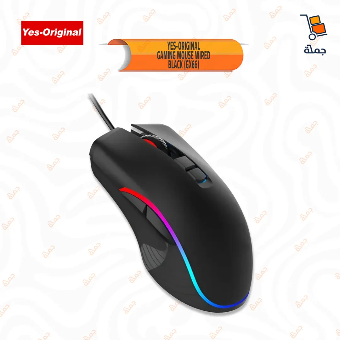 Yes-Original - Gaming Mouse Wired - Black (GX66)