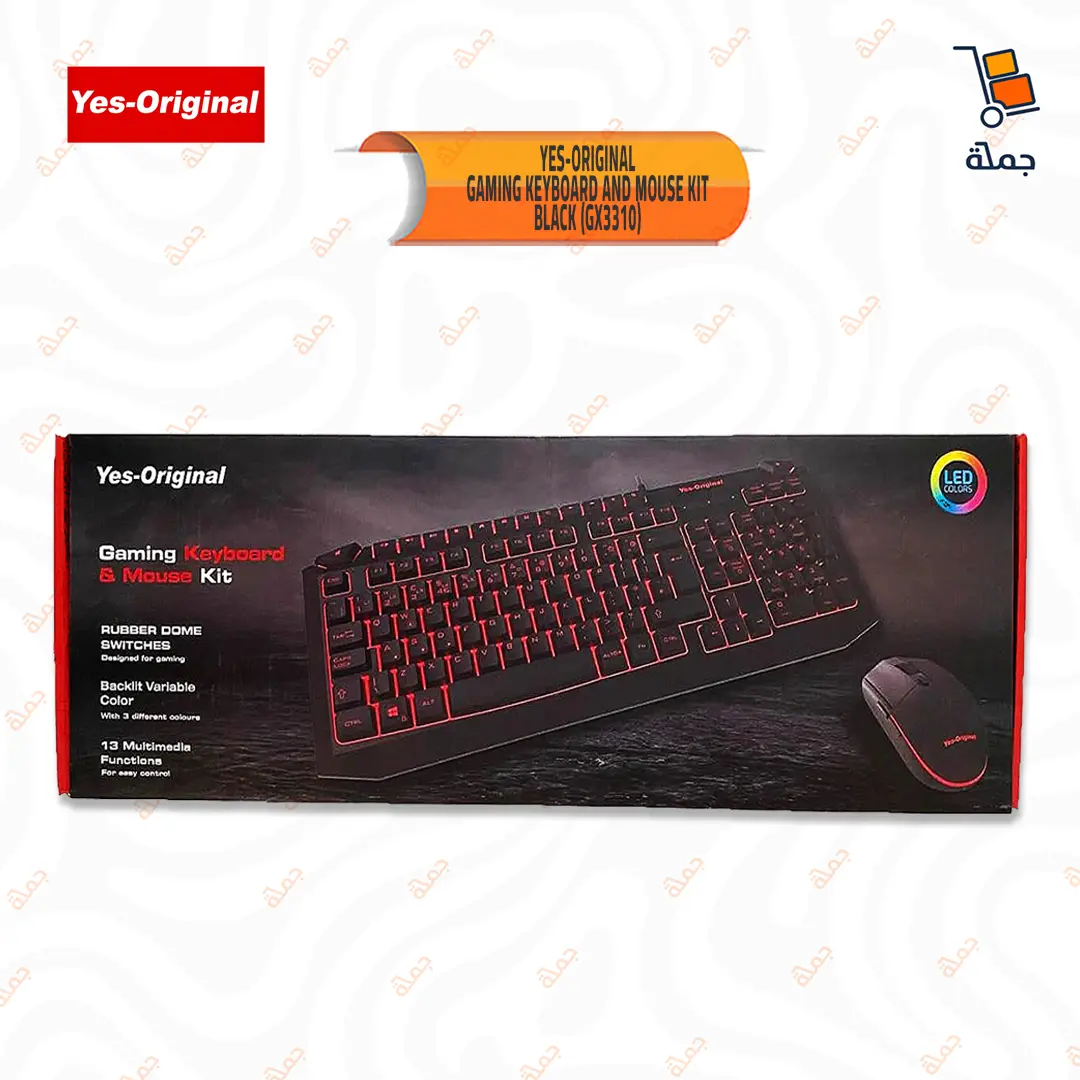 Yes-Original - Gaming keyboard and mouse Kit - Black (GX3310)